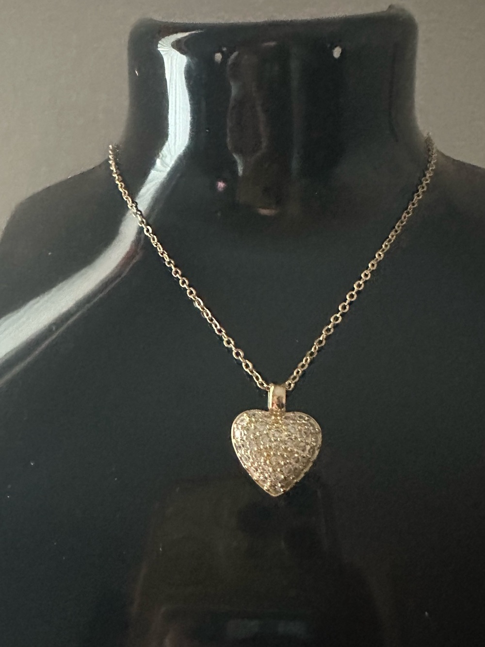 925 necklace gold plated with real lab grown diamond